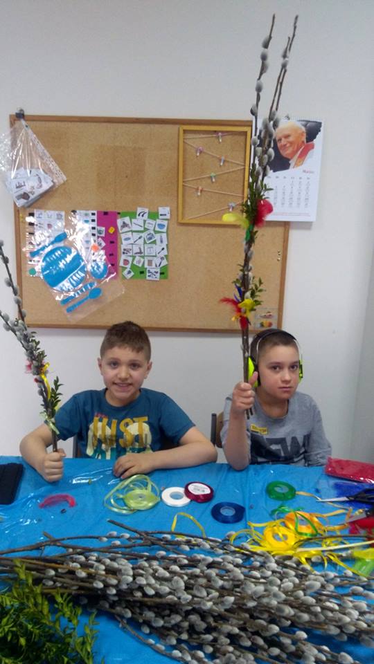 Tym razem zrobiliśmy tradycyjne palmy z gałązek bazi. Niedziela palmowa już jutro